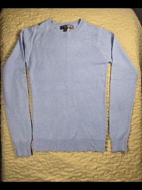 Light Blue Crewneck Women's Sweater